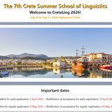 CreteLing 2026 -  The 7th Crete Summer School of Linguistics